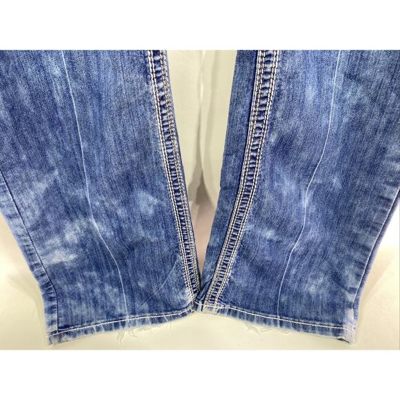 BKE Carter Distressed Faded Denim Jeans Tag Says 29 Long Men’s 32x32 Actual Size - Picture 6 of 11